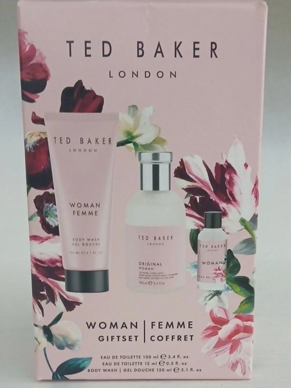 Ted Baker Woman Femme Pink Body Wash & Fragrance Gift Set